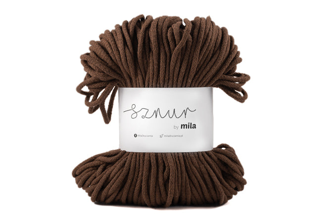 Bomullssnor 5mm - Brun P19