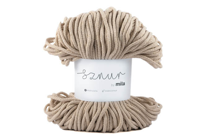 Bomullssnor 5mm - Lys beige P09
