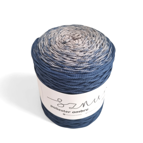 Polyestertråd 300m.ombre-OM28 grå/jeans