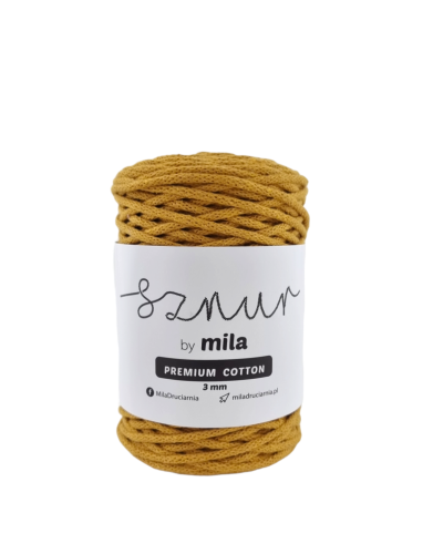 Bomullssnor 3mm - Sennep PC39