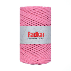 Bomullssnor 3mm - Rosa 300/1