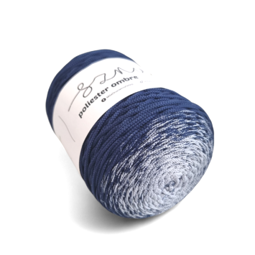 Polyestertråd 300m.ombre-OM04 babyblue/kongeblå