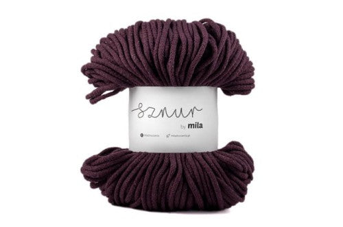 Bomullssnor 5mm - Aubergine P23