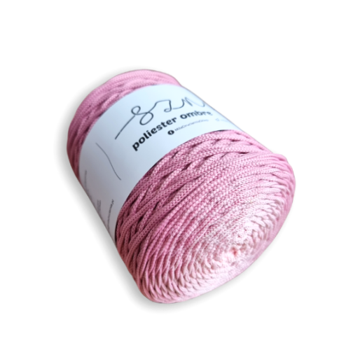 Polyestertråd 300m.ombre- OM38 lys rosa/rosa