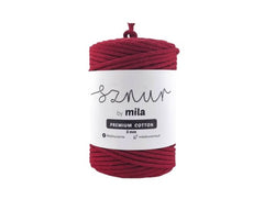 Bomullssnor 3mm - Vinrød PC78