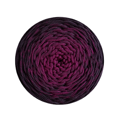 Polyestertråd 300m.ombre -OM33 aubergine/mørk sjokolade