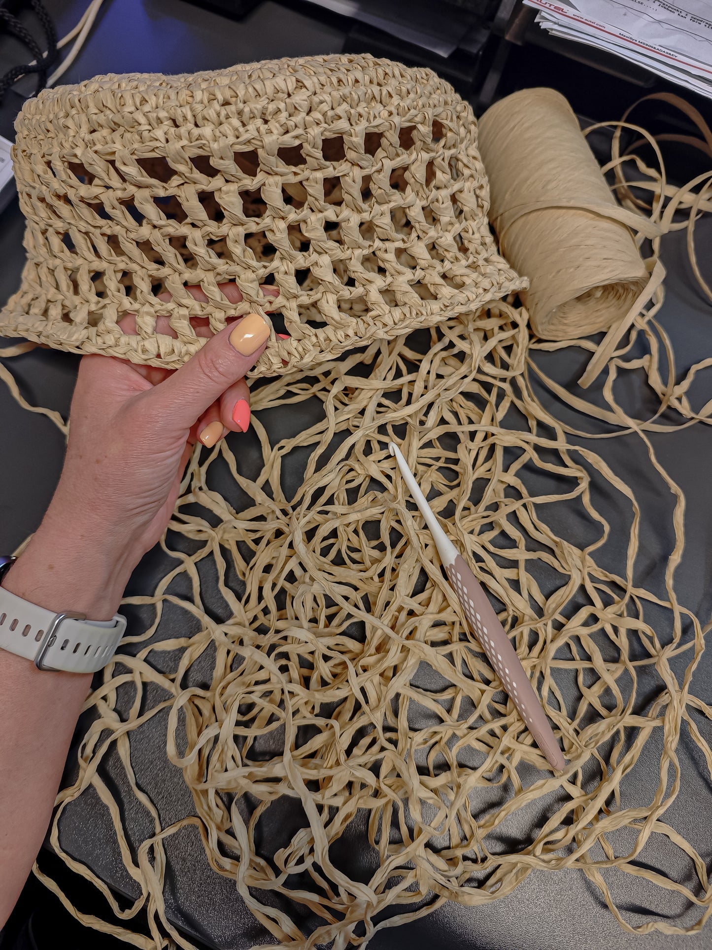 Raffia garn - Beige