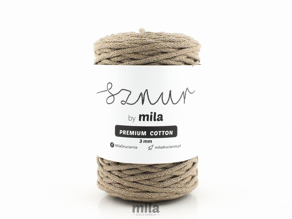 Bomullssnor 3mm - Cappuccino PC16
