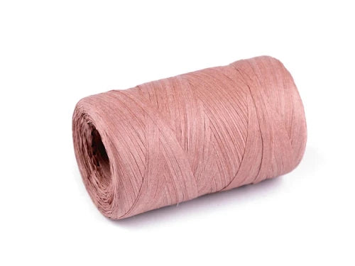 Raffia garn - Støvrosa