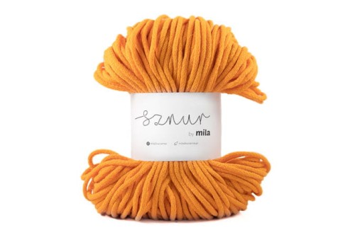 Bomullssnor 3mm - Mørke gul