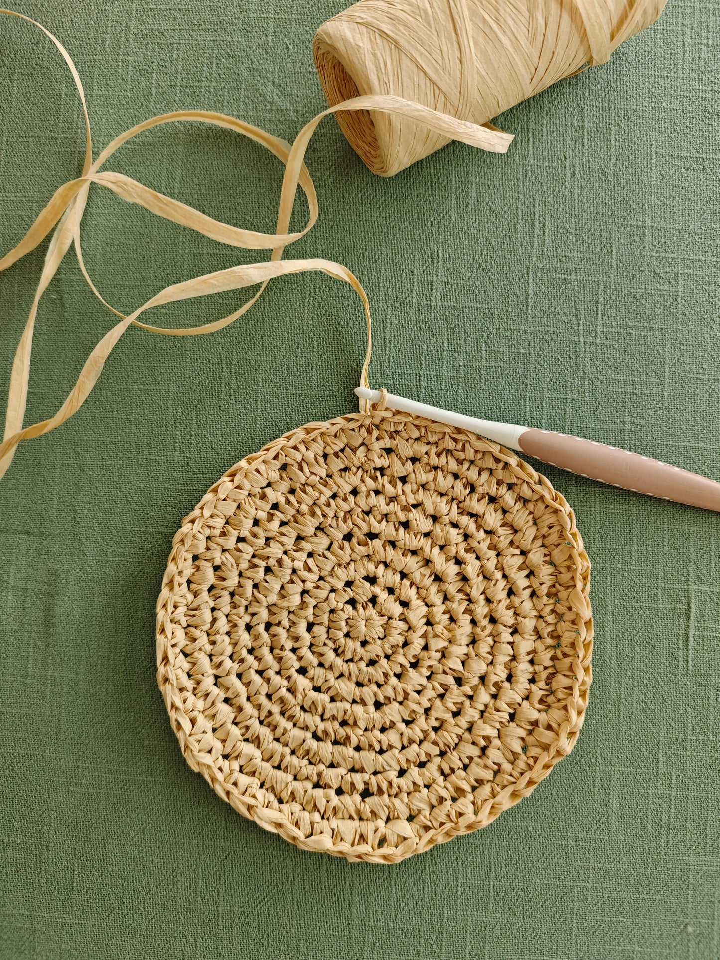 Raffia garn - Beige