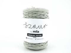 Bomullssnor 3mm - Lys oliven PC49