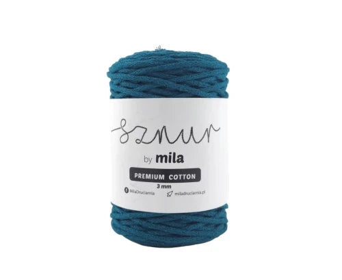 Bomullssnor 3mm - Sjøfarge PC64