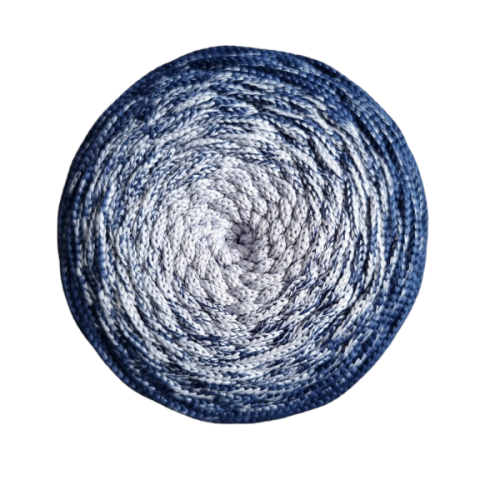 Polyestertråd 300m.ombre-OM04 babyblue/kongeblå