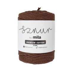 Bomullssnor 3mm - Brun PC19
