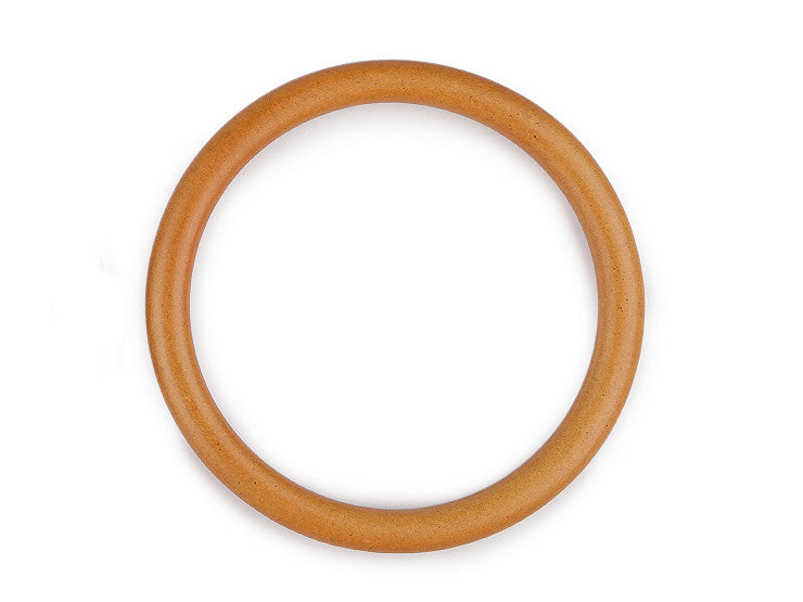 Veskehåndtak i tre - natural 14cm.